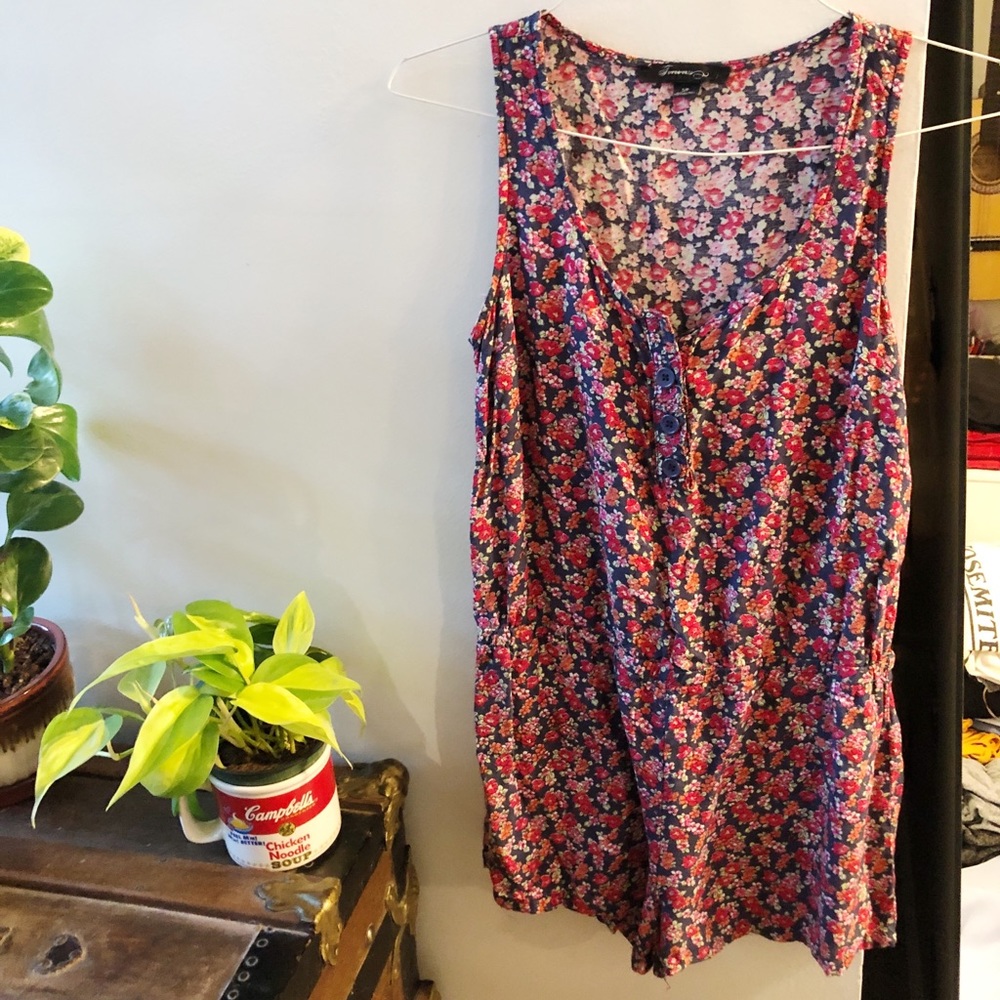 Forever 21 flower romper